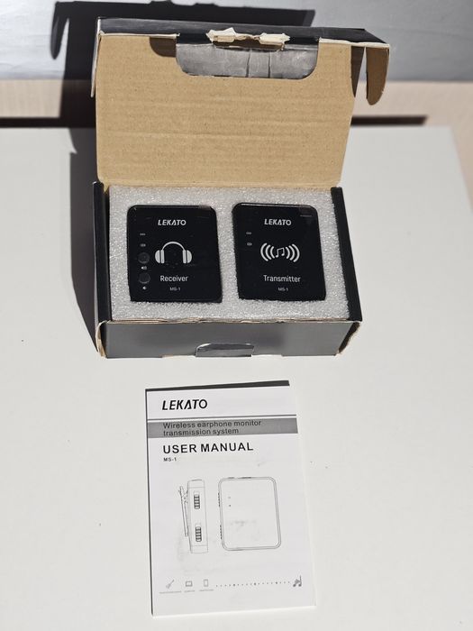 LEKATO MS 1 Бездротова система вушного моніторингу 2.4G, Стерео IEM