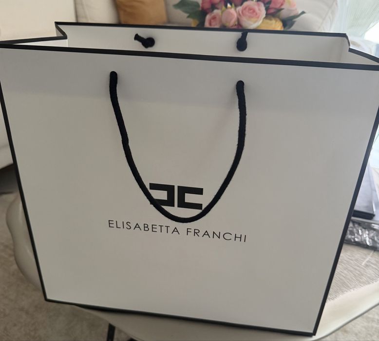 Duza torba Elisabetta Franchi najnowsza wersja + kartonik na rachunek
