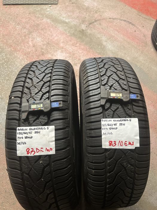 2x 195/60R15 88H BARUM QUARTARIS 5 opony wielosezon Demo 2023 r M+S 3PMSF