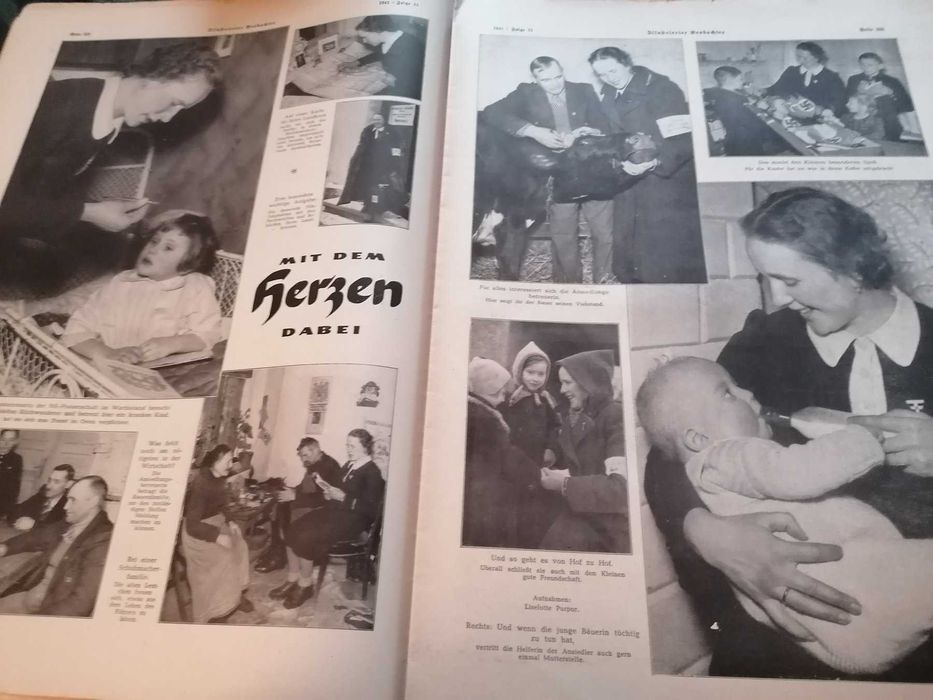 Duas interessantes revistas ilustradas NAZIS - JB. 1937 e 1941
