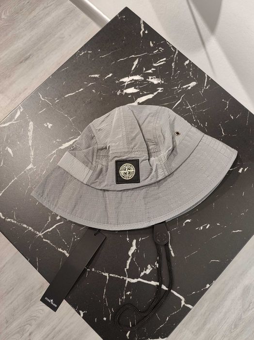 Панама STONE ISLAND 99755 Nylon Metal Ripstop Bucket Hat Grey SI0172-G