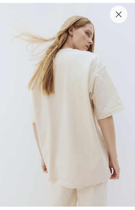 Оверсайз футболка H&M, нова xs, підійте на S та M