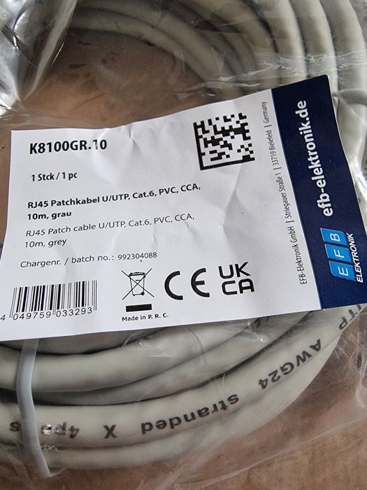 Network Cables, U/UTP446639377597736961