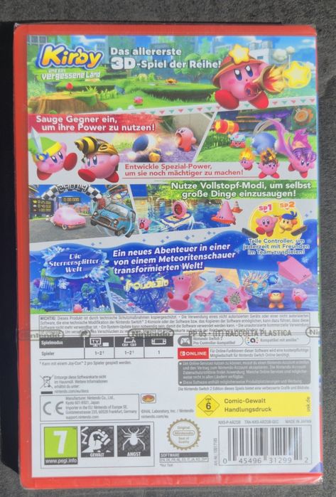 Kirby forgotten Land NOWA gra na Nintendo Switch 2