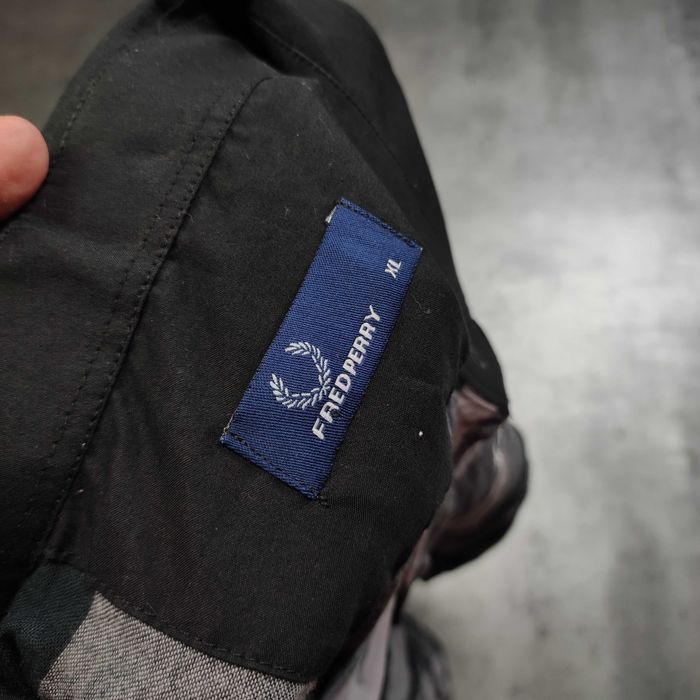 MĘSKA Koszula Elegancka Kratka Bawełna Fred Perry Małe Logo Haft