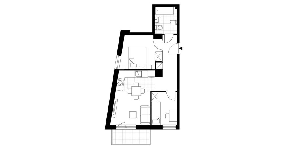 3-pokojowe mieszkanie 45m2 + balkon Bez Prowizji