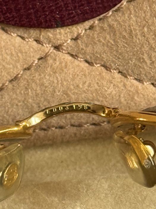 Oryginalne Okulary Cartier Panthère 56/14 – Pozłacane 18K