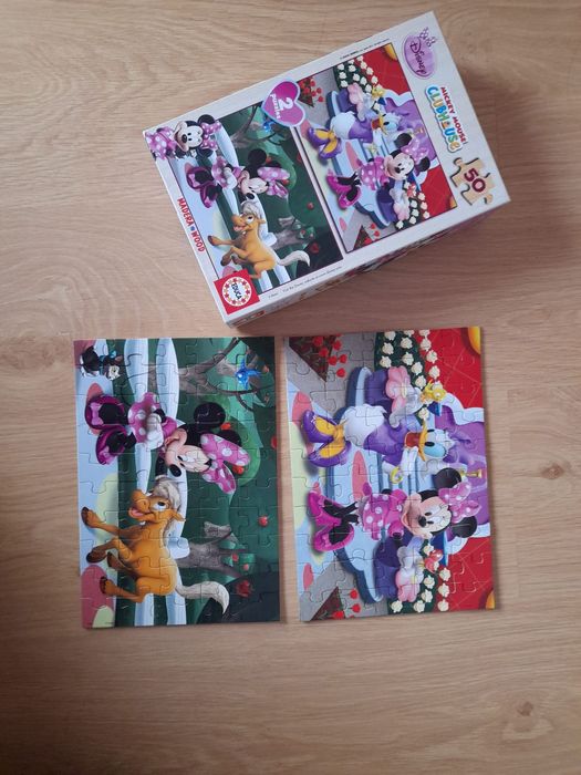 2 puzzles Minnie e Margarida para 5+ em ótimo estado
