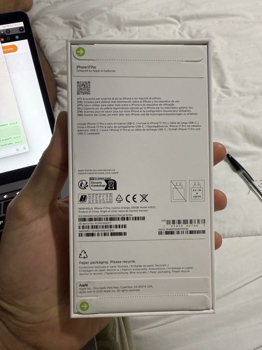 Iphone 17 Pro 256GB Cosmic Orange