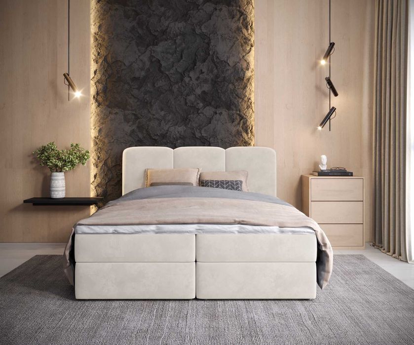 Łóżko kontynentalne Belinda 120x200 / 140x200 / 160x200 / 180x200 cm