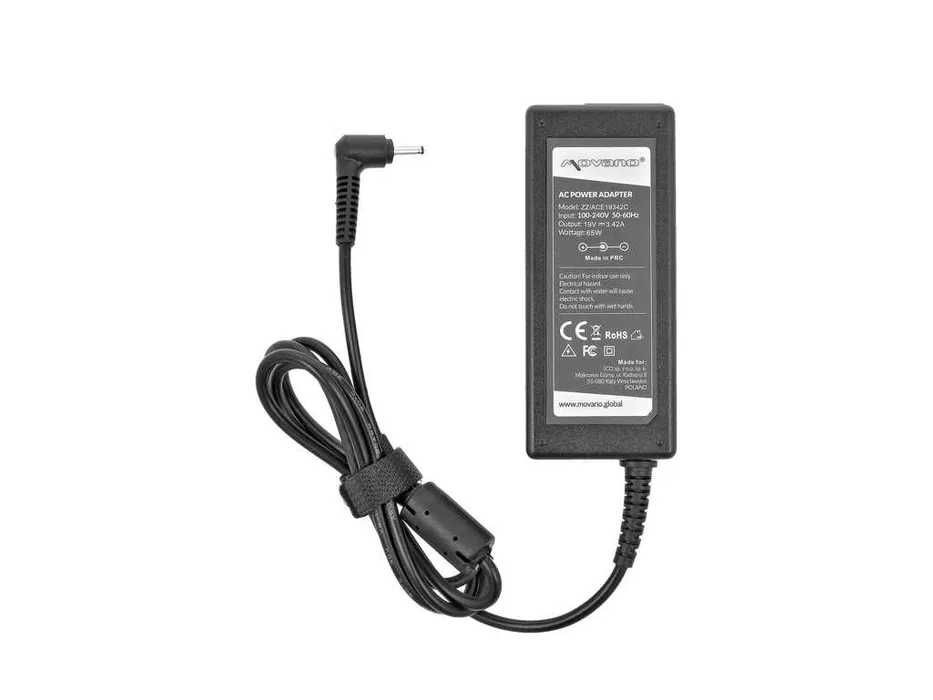 Zasilacz Ładowarka Movano 19v 3.42a 3.0x1.1 Acer Aspire Extensa Iconia