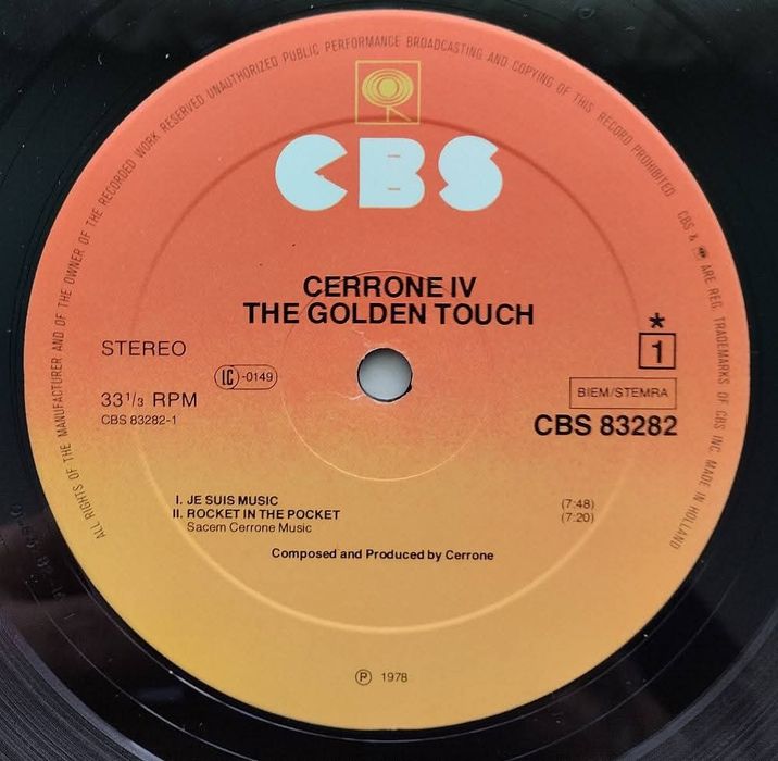 Cerrone – Cerrone IV - The Golden Touch