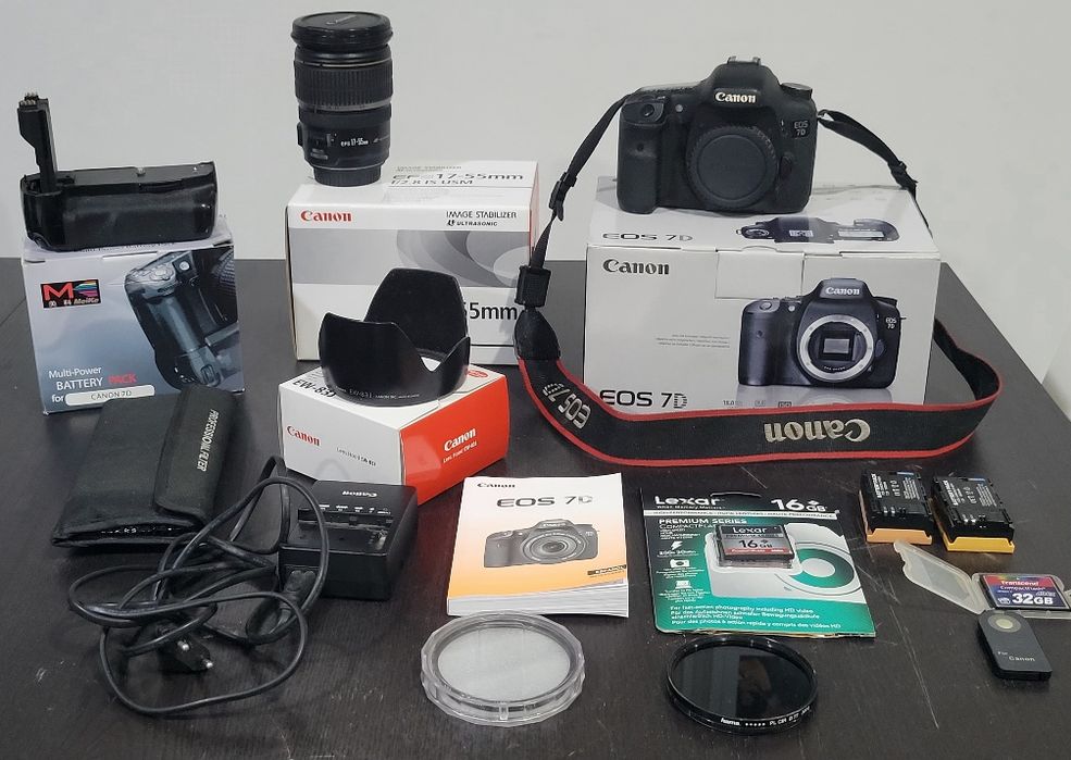 Canon 7d+objetiva canon 17-55 ultrasonicc
