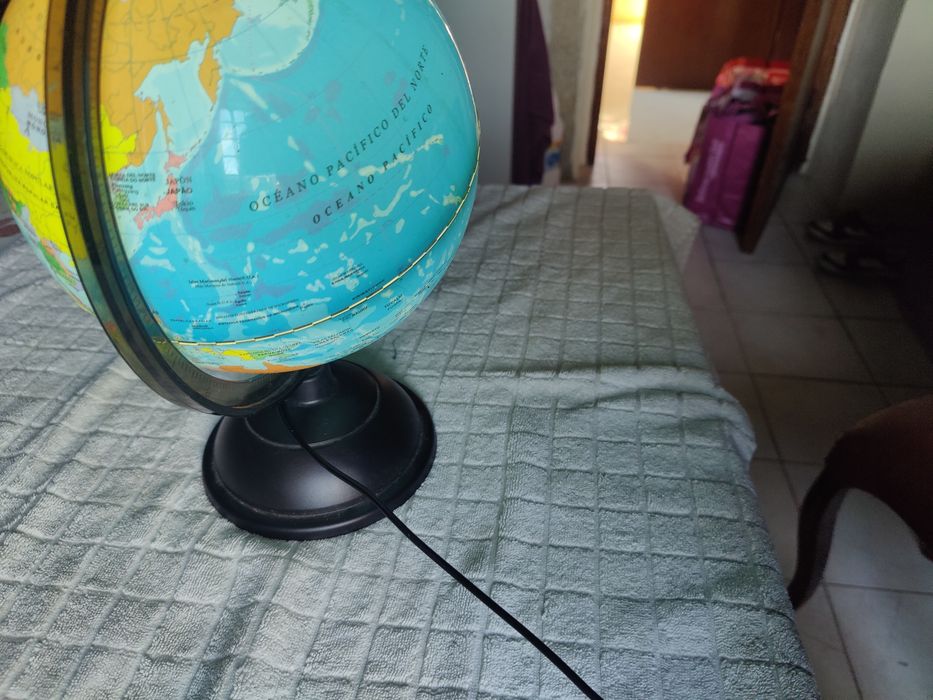 Globo da terra que dá Luz