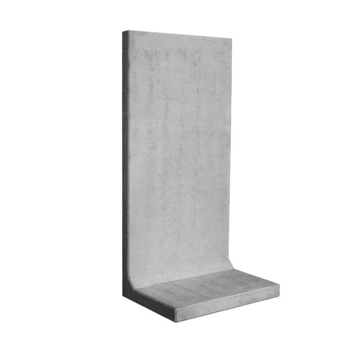 Mur ogrodzeniowy typu L, mur z betonu architektonicznego