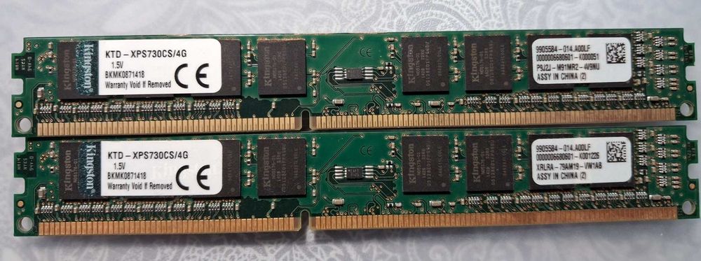 Ram Pamięć do  PC -KINGSTON-    2X4GB DDR3 1600MHz Używana sprawna