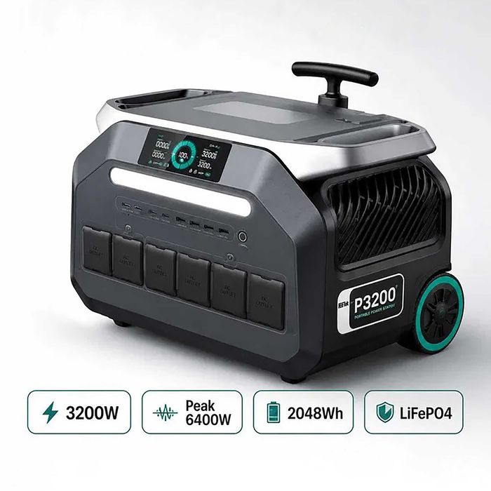 Портативна зарядна станція IEETek P3200 [3200Вт/2048Вт⋅год]