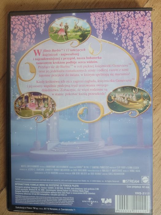 DVD × 4 Barbie - 4 tytuły + bonus - szczegóły w opisie