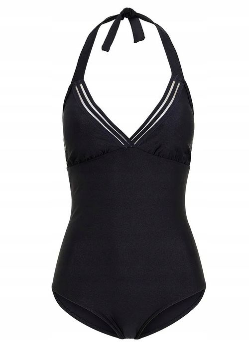 B.P.C czarny kostium kąpielowy z wiązaniem r.44