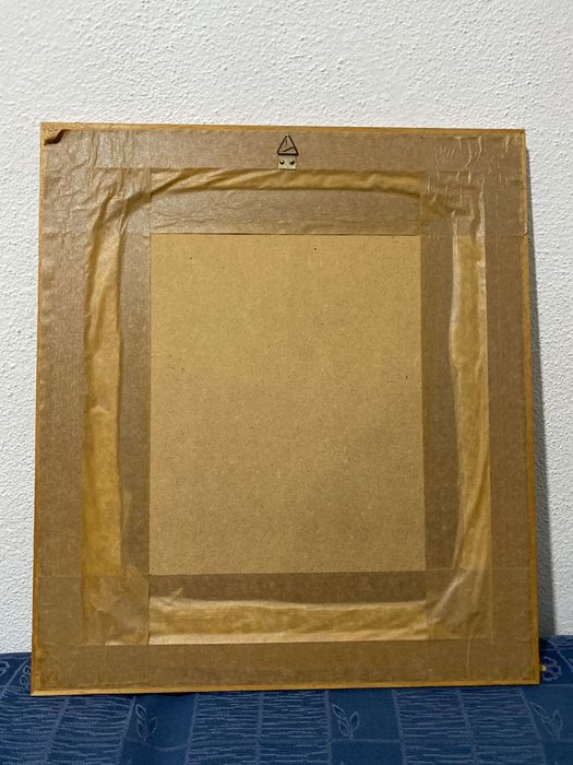 Quadro bordado a ponto cruz artesanal Flores