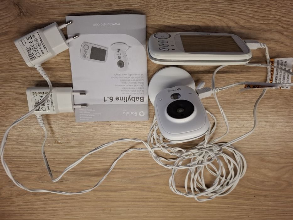 Niania elektroniczna z kamerą Lionelo Babyline 6.1 – Kompletna, Sprawna