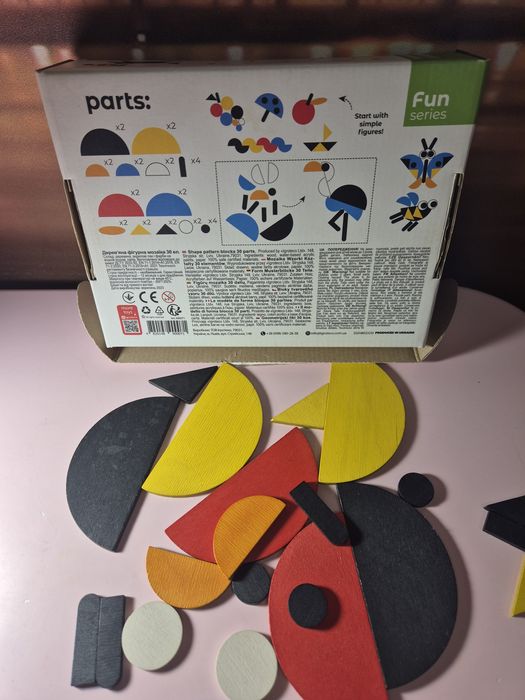 Настольная игра, деревянная мозайка