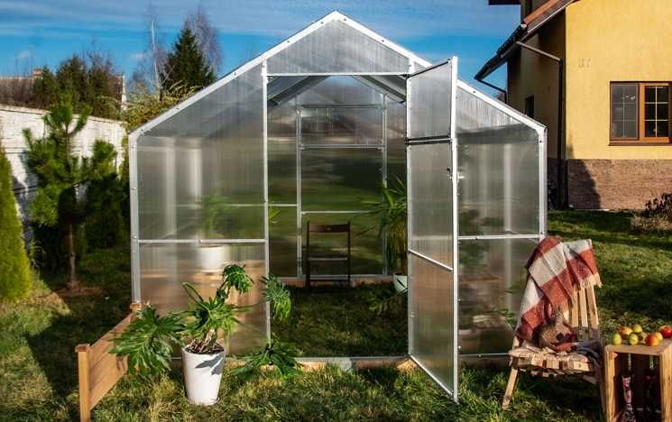 Szklarnia Domek 2.6x2m, 3m, 4m, 5m, 6m.. poliwęglan 4mm profil 40x20mm