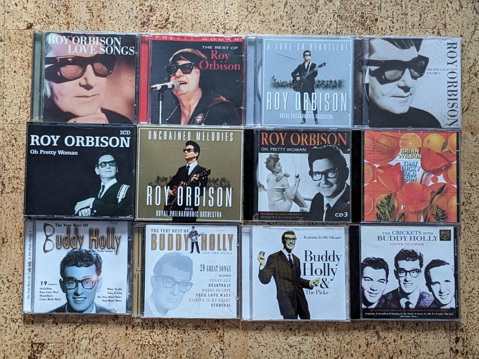 CD диски Roy Obrison, Elvis Presley, Johnny Cash, Buddy Holly, Supreme