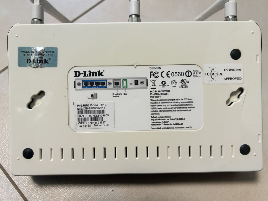 Роутер D-link dir-655
