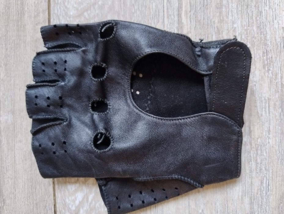 Перчатки без пальців шкіряні чоловічі