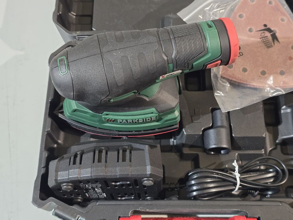 Mini lixadeira de móveis 12v parkside