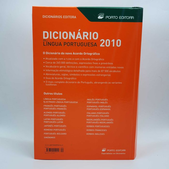 Livro Ref-E3 - Dicionário de Lingua Portuguesa 2010