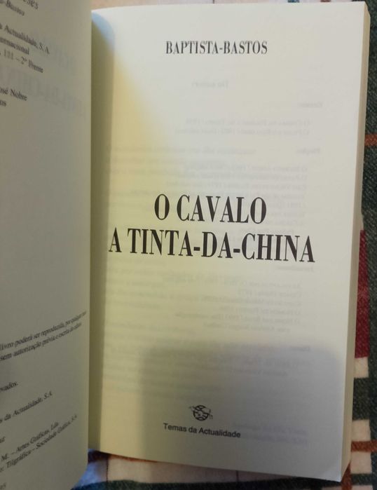 O cavalo a Tinta-da-China, Baptista-Bastos