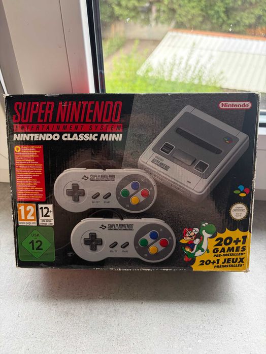 Konsola Nintendo SNES / Kompletny zestaw / 21 gier / Hakchi / DARMOWA WYSYŁKA