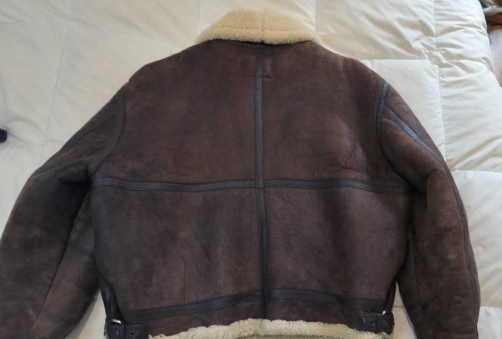 SCHOTT B-3 DE 1986 sheepskin com lâ por dentro
