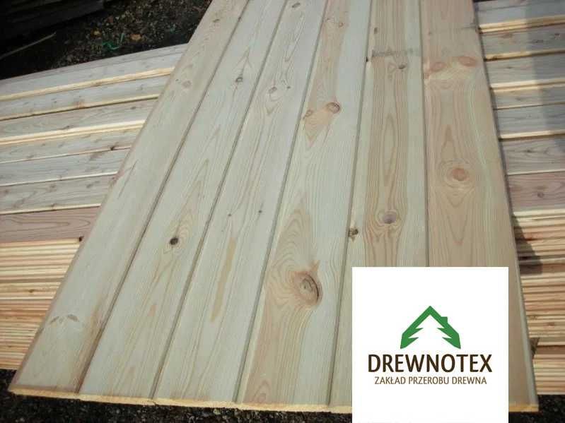 Podbitka sosnowa 19 mm suszona szlifowana profil faza szalówka pióro