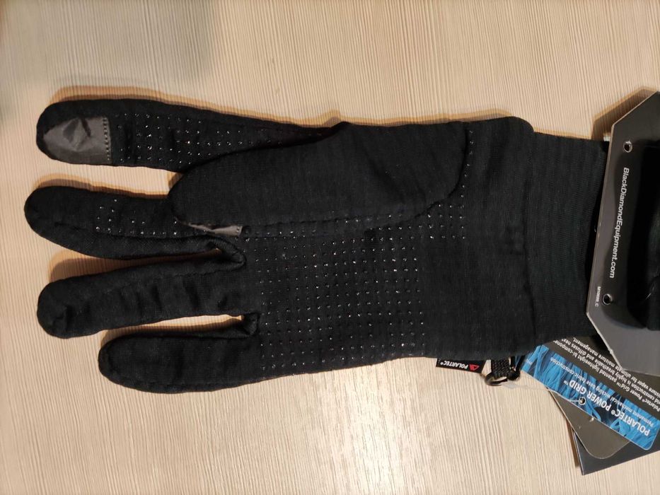 Oddychające Rękawiczki Black Diamond MIDWEIGHT GRIDTECH Black roz. XL