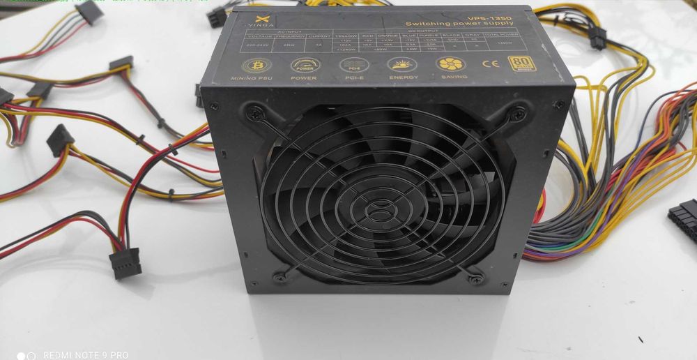 Потужний блок живлення Vinga 1350W 80+ Bronze