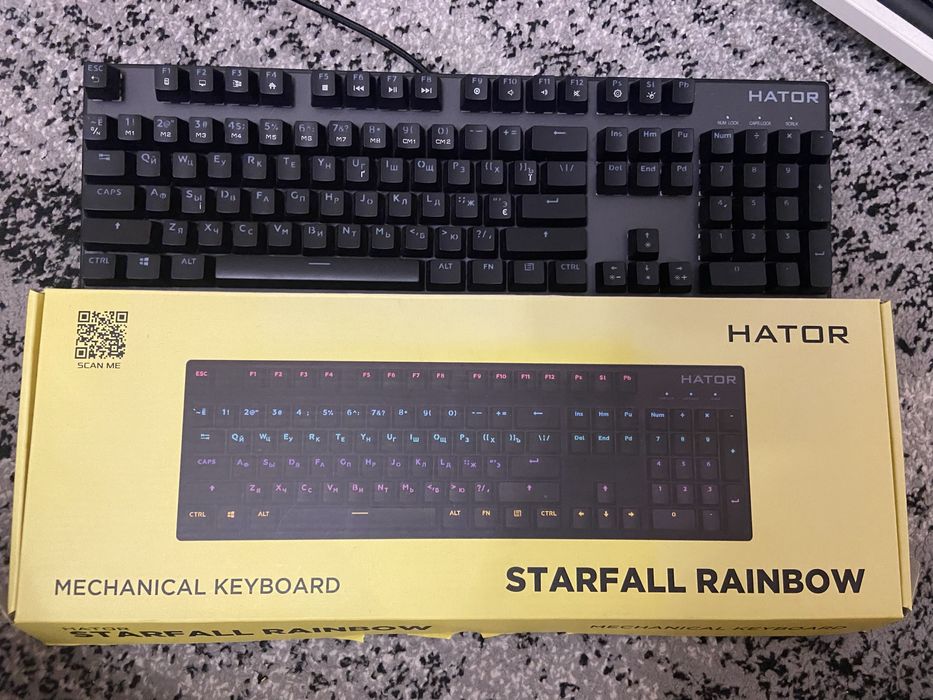 (б/у) Клавіатура Hator Starfall Rainbow Origin Blue (HTK-609‑BBG)