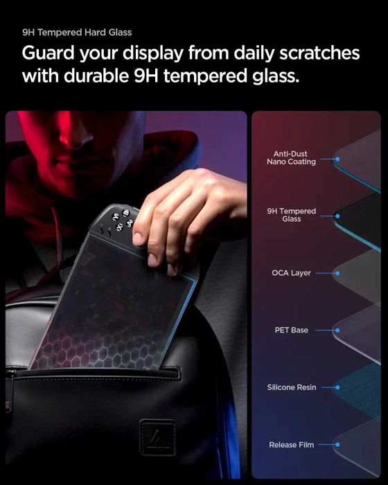 Защитное стекло Spigen Glas.tR Slim 2-Pack для Lenovo Legion Go 2
