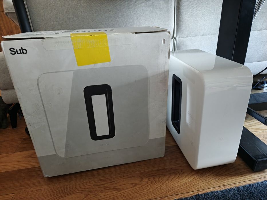 Subwoofer Sonos Sub 3, branco, como novo