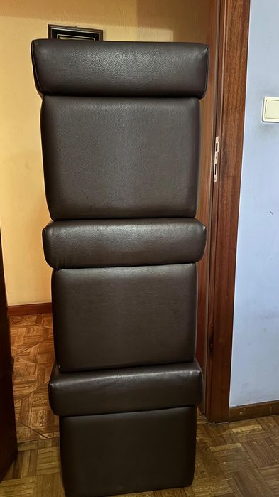 Bancos e pele cinética como novos castanhos 3 unidades