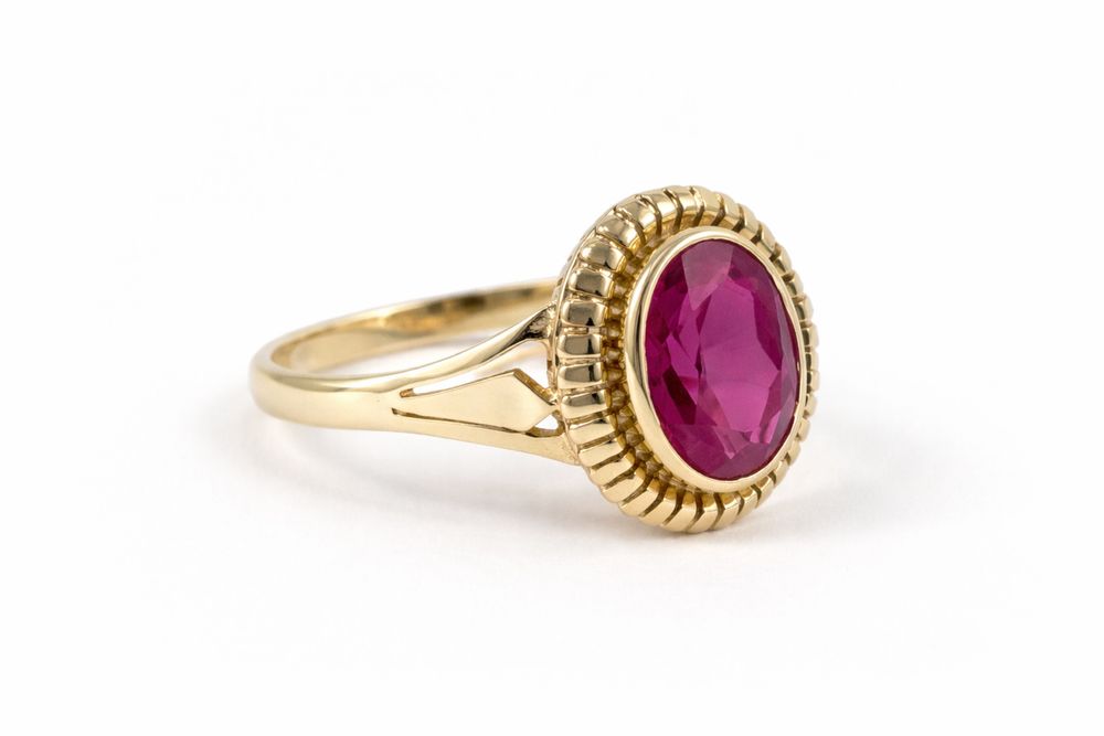 Złoty pierścionek rozmiar 18