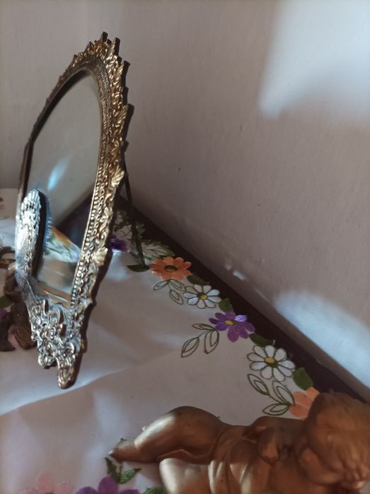 Lustro:-wachlarz z mosiadzu