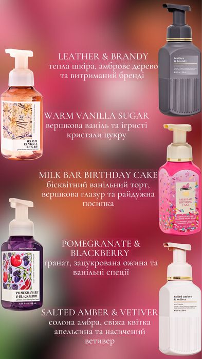 Мило - пінка Bath and Body Works