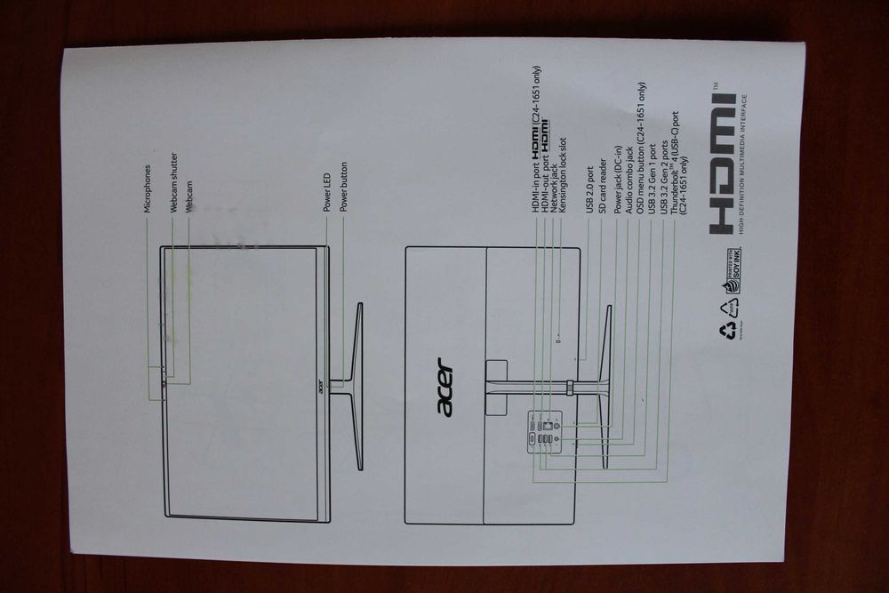 Matryca Acer Aspire C24