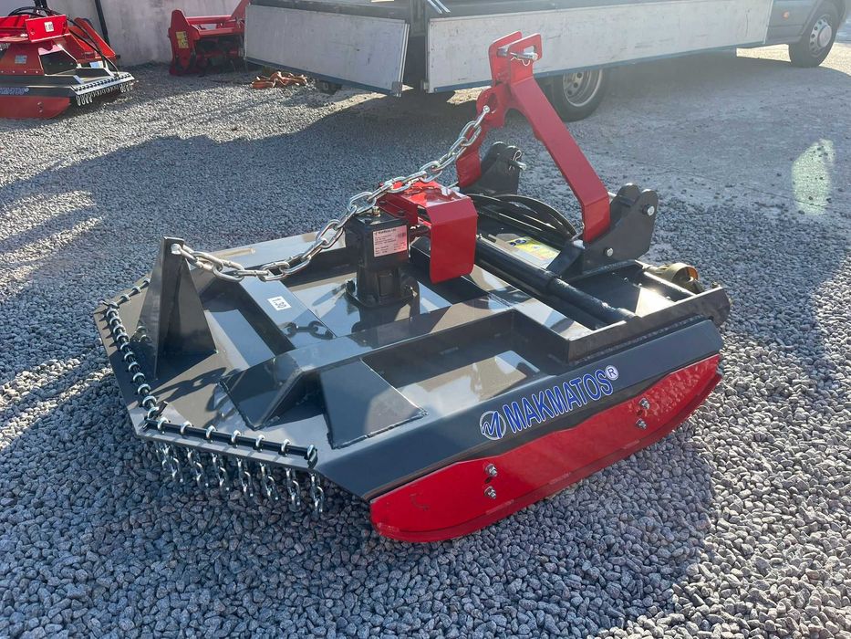 Capinadeira corta-mato descentrável hidráulica 1.30m reforçada NOVO