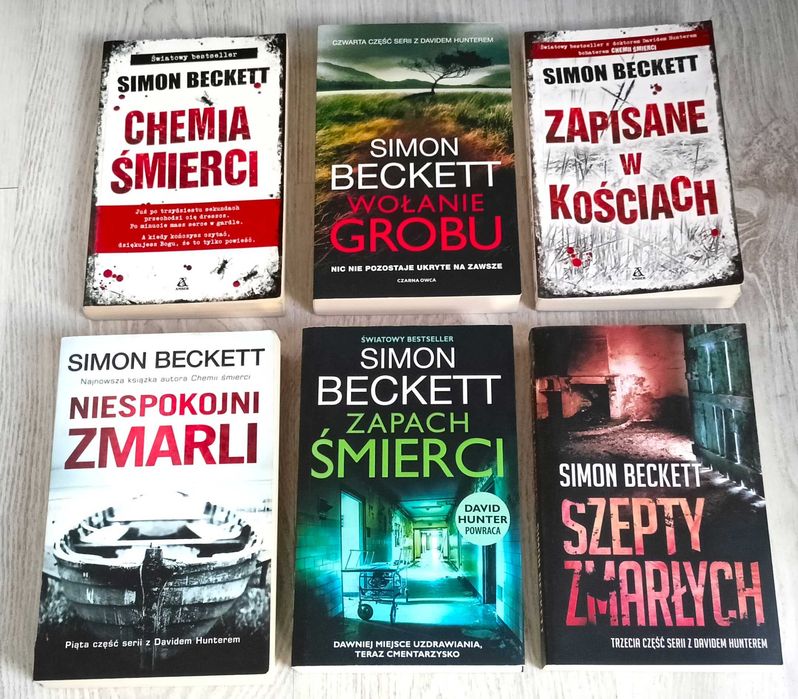6x Beckett Chemia śmierci Szepty zmarłych Wołanie grobu Niespokojni