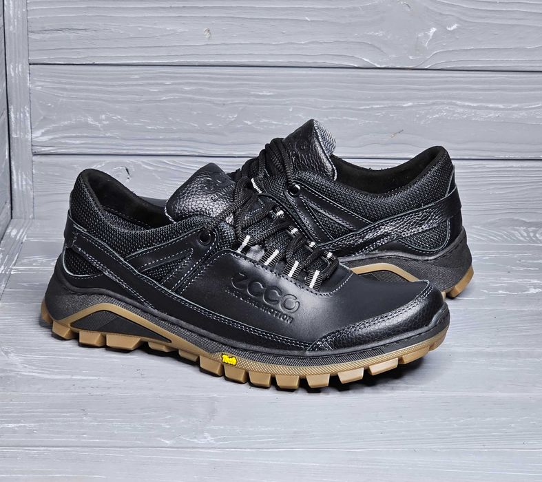 39-50р! Кожаные мужские черные коричневые прошитые широкие кроссовки!!