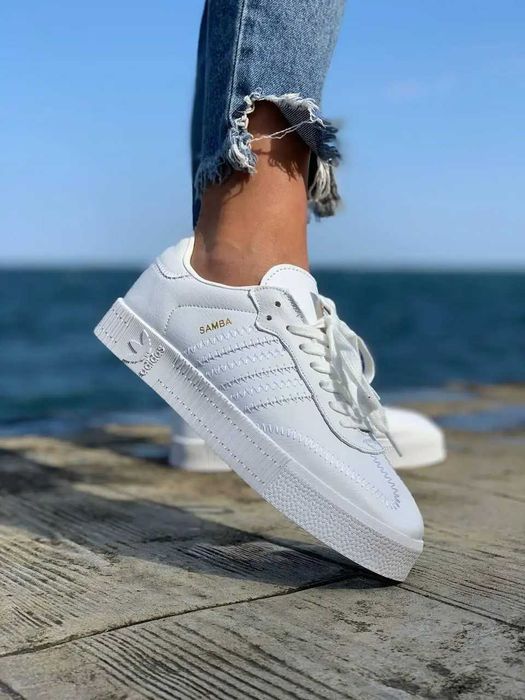 Жіночі кросівки Adidas Samba XLG (Шкіра)